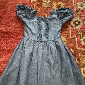 Janie and Jack ruffled denim dress